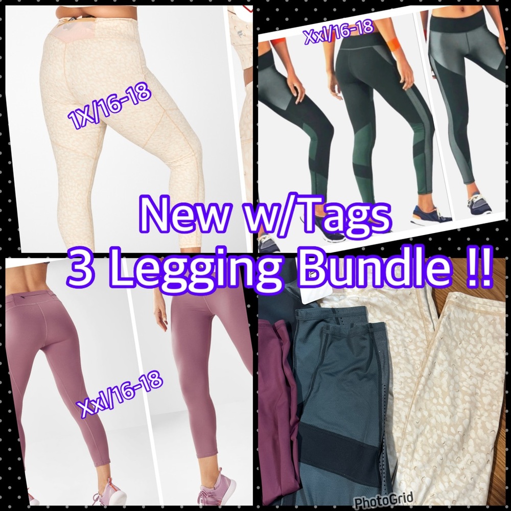 New 3 Fabletics legging bundle